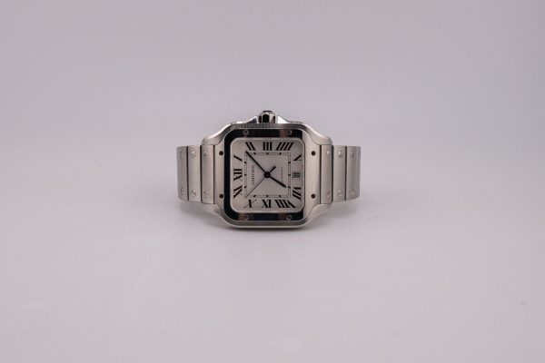 Cartier Santos Large Leather And Bracelet WSSA0009