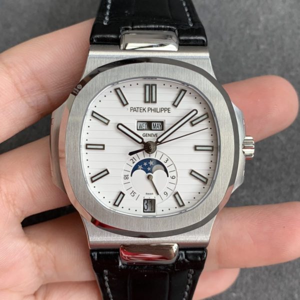 Patek Philippe Nautilus Annual Calendar White Dial