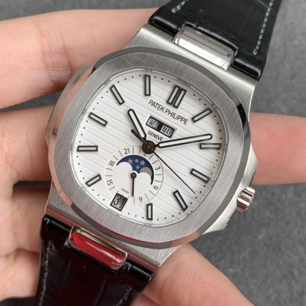 Patek Philippe Nautilus Annual Calendar White Dial