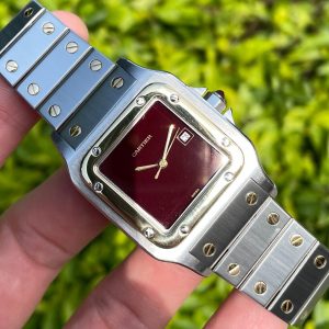 Cartier Santos 2961 Burgundy Dial