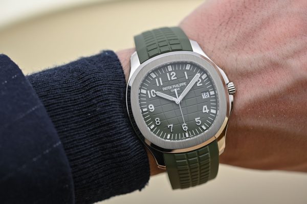 Patek Philippe Aquanaut Jumbo 5168G with Green Dial